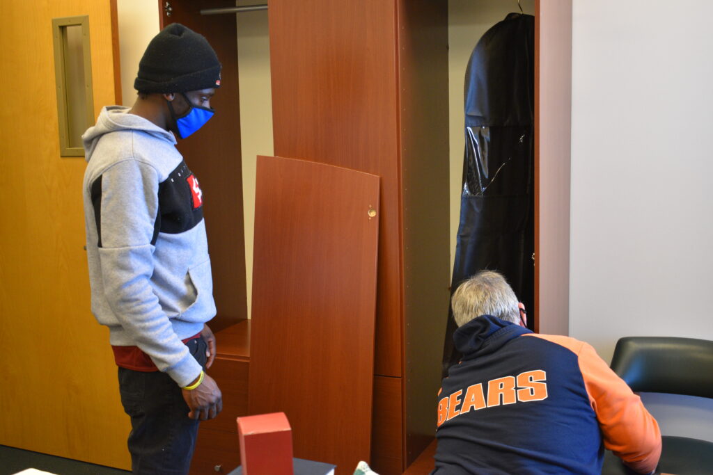 Clinton and Steve on Trustee Work Day
