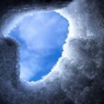 image of looking up at the sky through a hole, pixabay