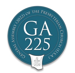 GA 225 Logo circle shape with name