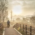 person walking as if in prayer, pixabay