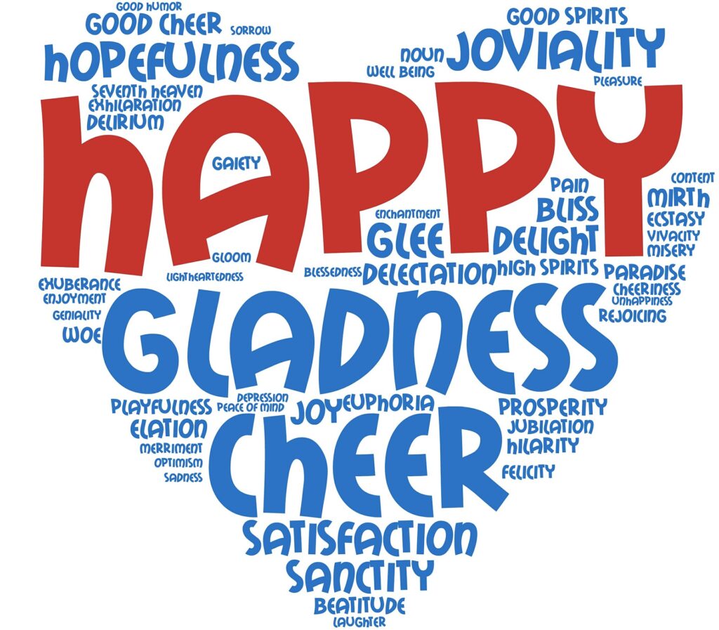 words about joy in the shape of a heart, pixabay