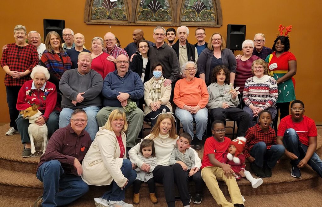 Church Members at Christmas Party