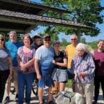 Group of Church Members outside with bikes