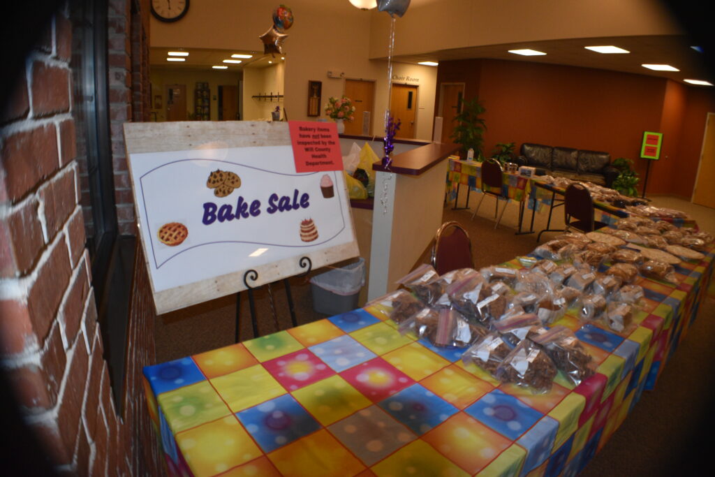 Bake Sale Table and Sign