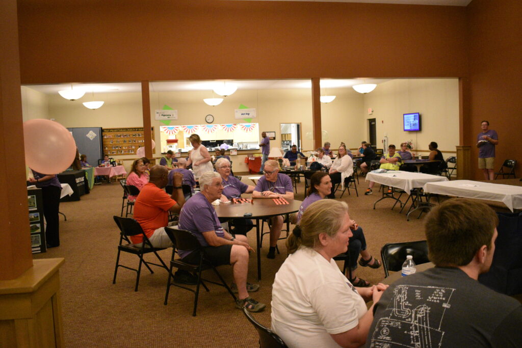Community Gathered in Fellowship Hall