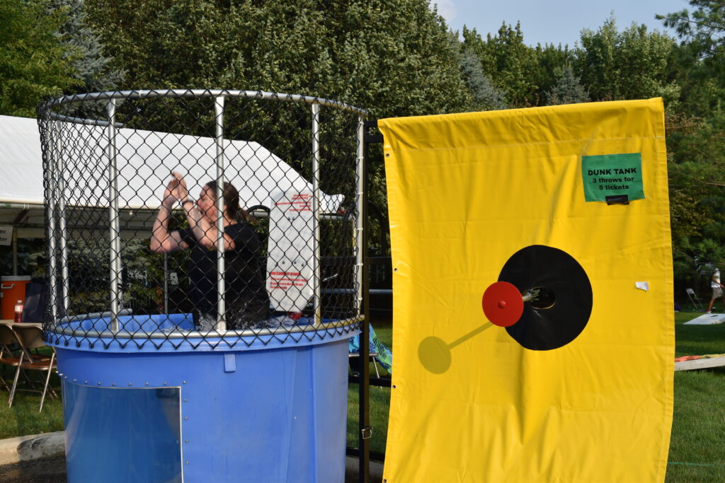 Pastor KJ in Dunk Tank
