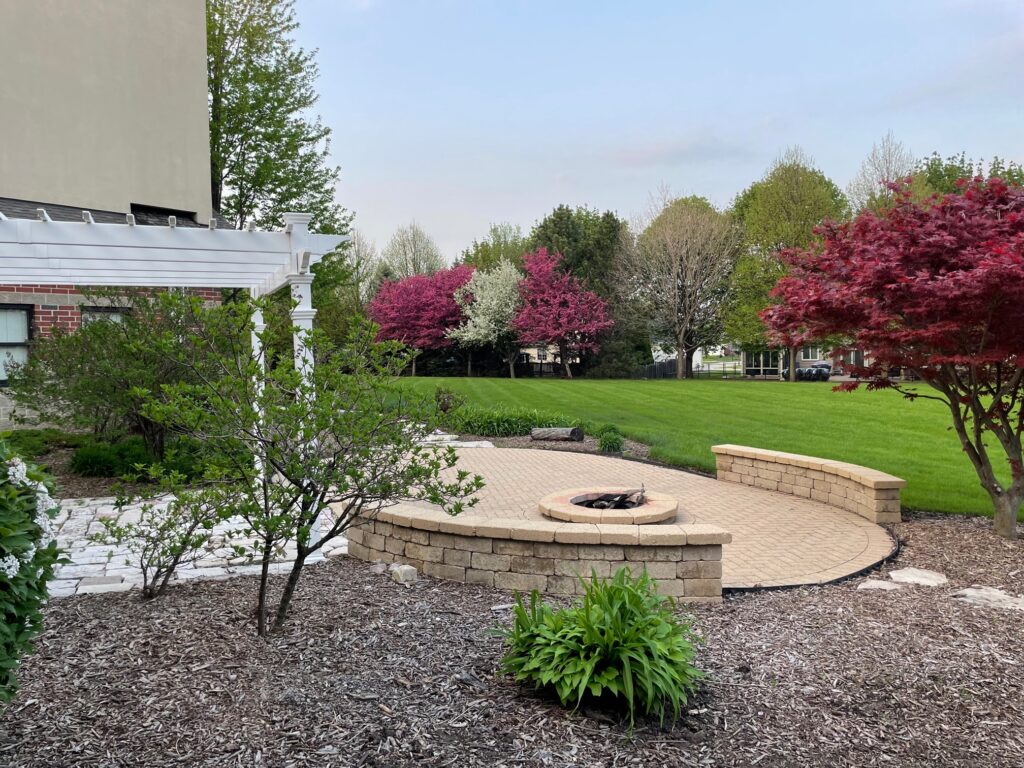 FPCD back yard with fire pit