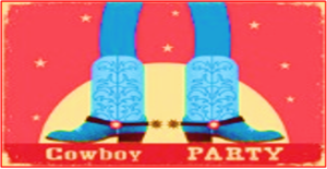 Cowboy party boots, creative commons