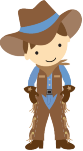 cowboy illustration, creative commons