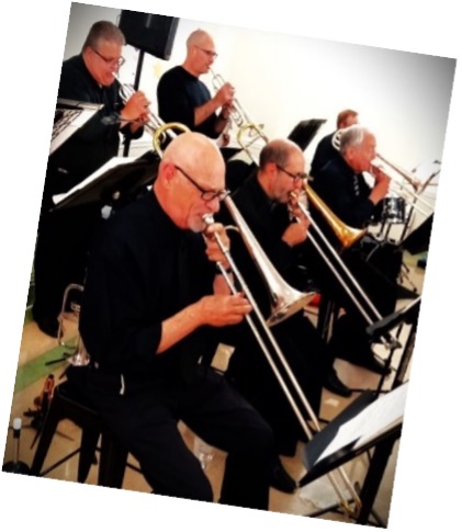 Brass musicians playing