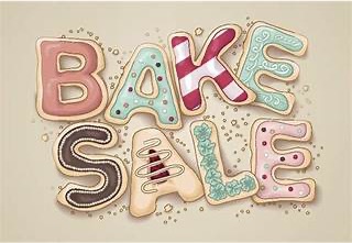 "Bake sale" stylized words