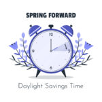 Clock reminding all Spring Forward, free from vecteezy.com