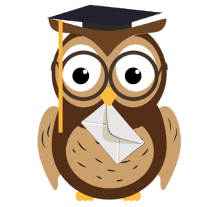 cartoon of owl with graduation cap, pixabay