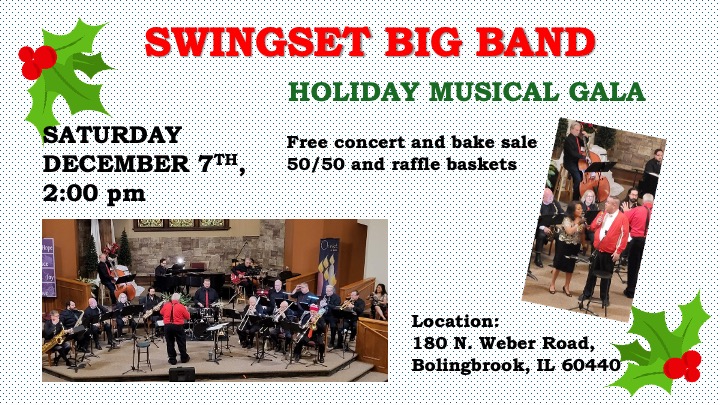 Big Band Saturday Dec 7 at 2pm