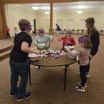 Blindfolded Bow gather game