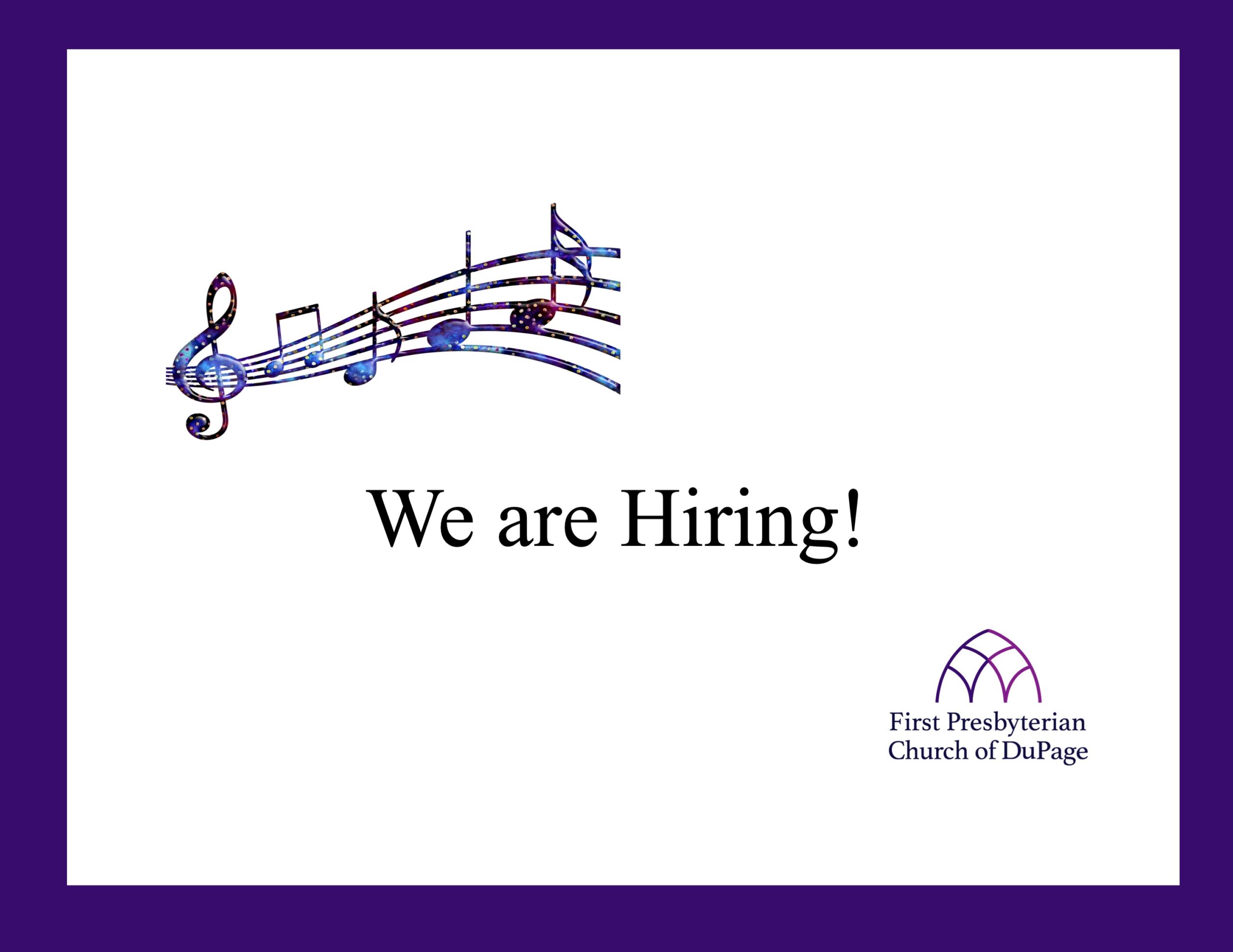 We are hiring