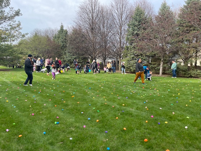 Easter Egg hunting group