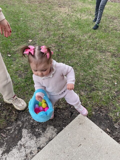 Easter eggs and hair bows