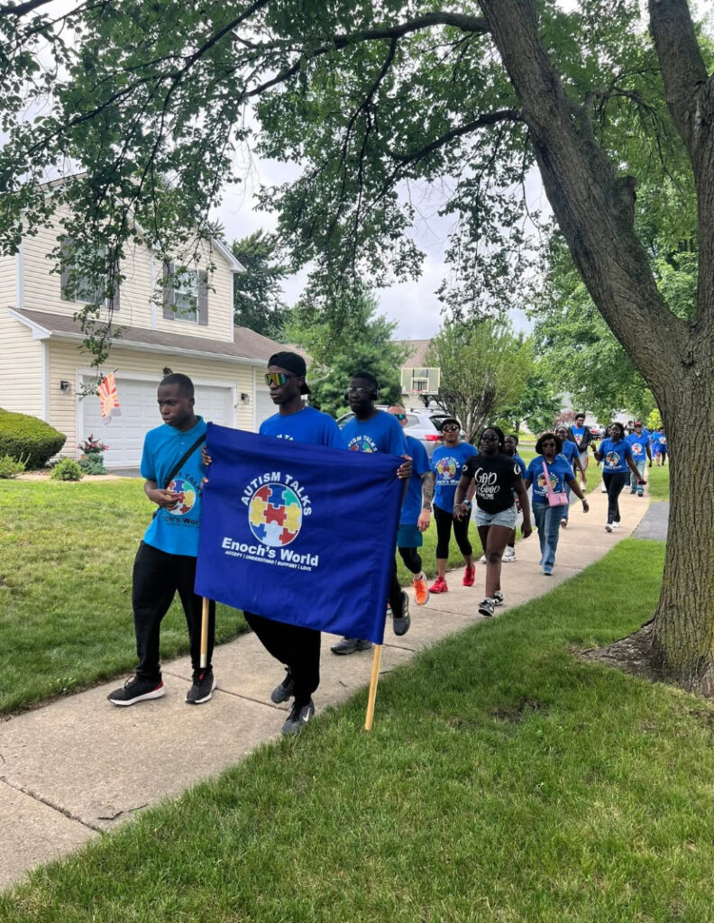 Enoch's World Raises awareness in the neighborhood
