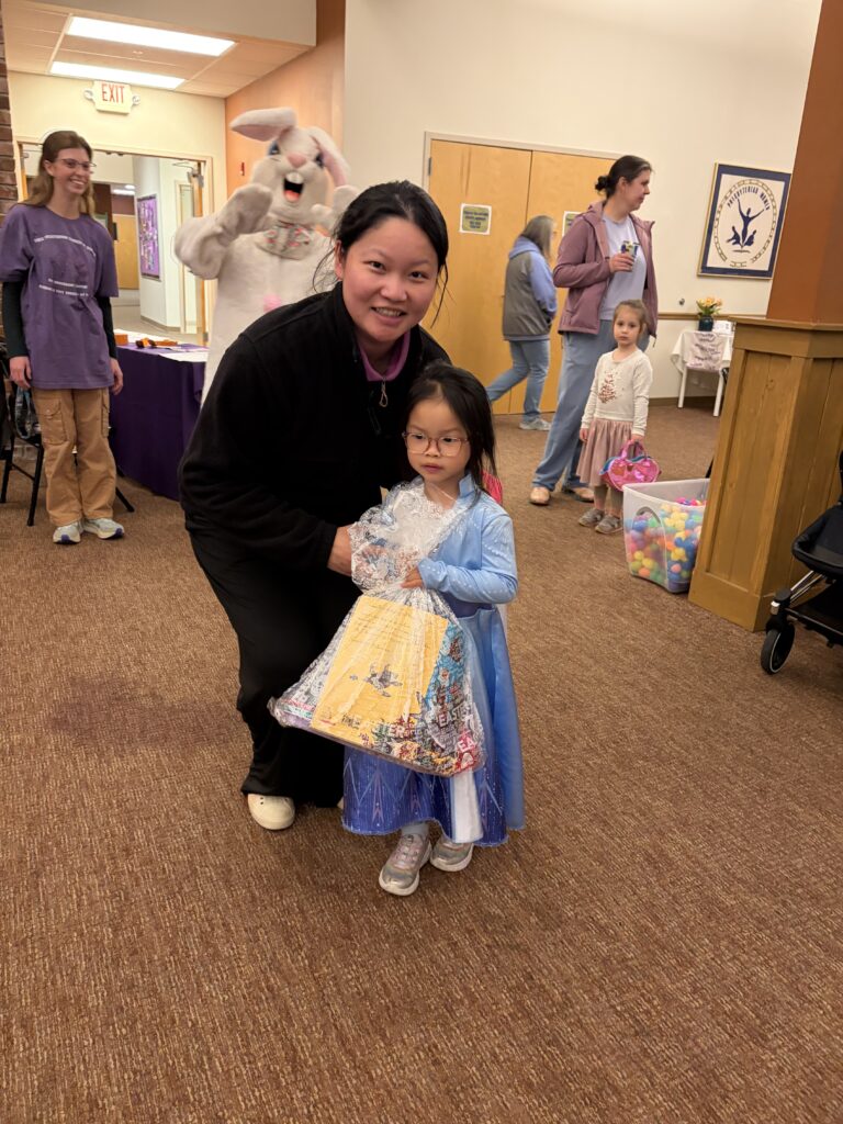 basket winner and mom