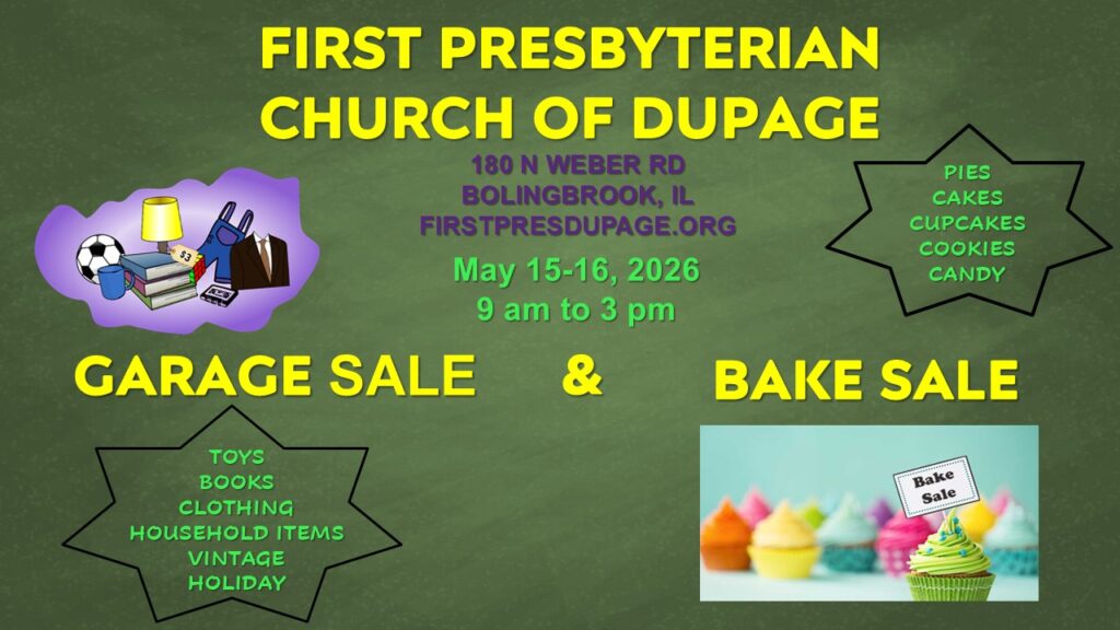 Garage Sale May 15 and 16 from 9-3